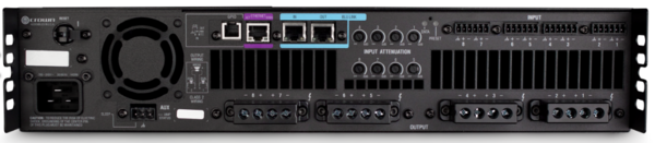 DCI8X600N 8 CHANNEL POWER AMPLIFIER 600W @ 4OHM, 70V 100V , WITH BLU LINK